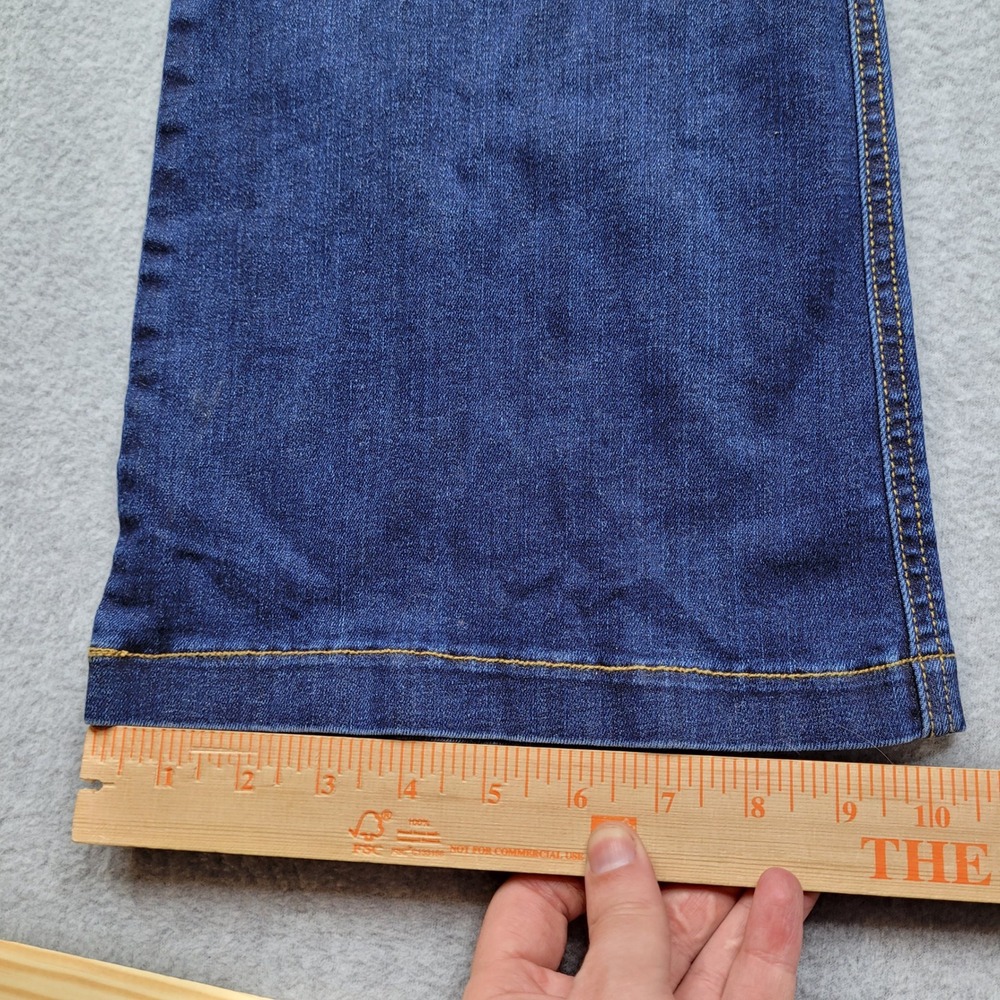 Spanx Flare Jeans Womens XL Midnight Shade Blue Pull On Denim 20327R - Picture 3 of 8